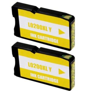 Lexmark 200XL Amarillo Pack 2 Cartuchos de Tinta Genericos - Reemplaza 14L0200