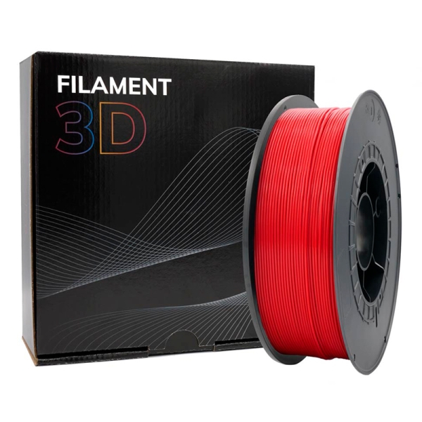 Filamento 3D PLA - Diametro 1.75mm - Bobina 1kg - Color Rojo - Imagen 4