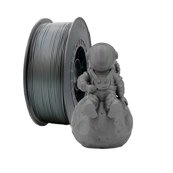 Filamento 3D PLA - Diametro 1.75mm - Bobina 1kg - Color Plata - Imagen 2