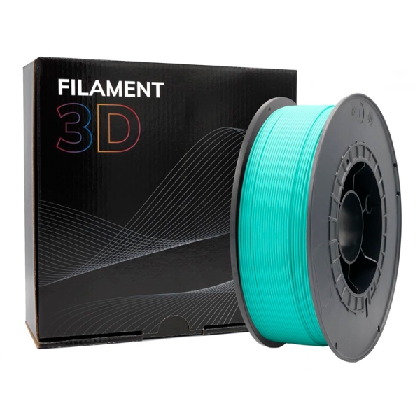 Filamento 3D PLA - Diametro 1.75mm - Bobina 1kg - Color Turquesa - Imagen 4