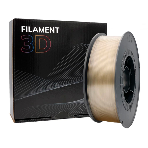 Filamento 3D PLA - Diametro 1.75mm - Bobina 1kg - Color Transparente - Imagen 4