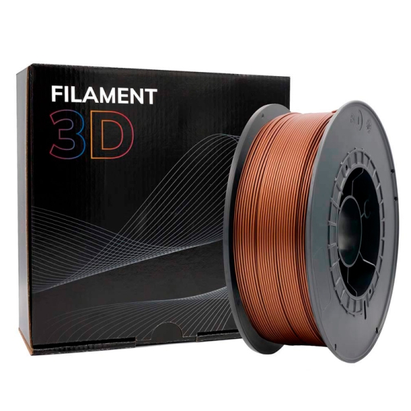 Filamento 3D PLA - Diametro 1.75mm - Bobina 1kg - Color Bronce - Imagen 4
