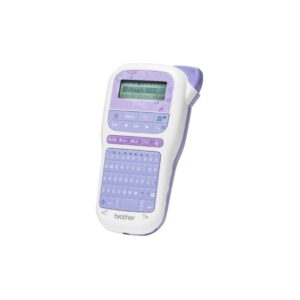 Brother PT-H200 Rotuladora Electronica Portatil - Pantalla LCD - Ancho de Cinta hasta 12mm - Velocidad de Impresion de 20mm/seg. - Color Violeta/Blanco
