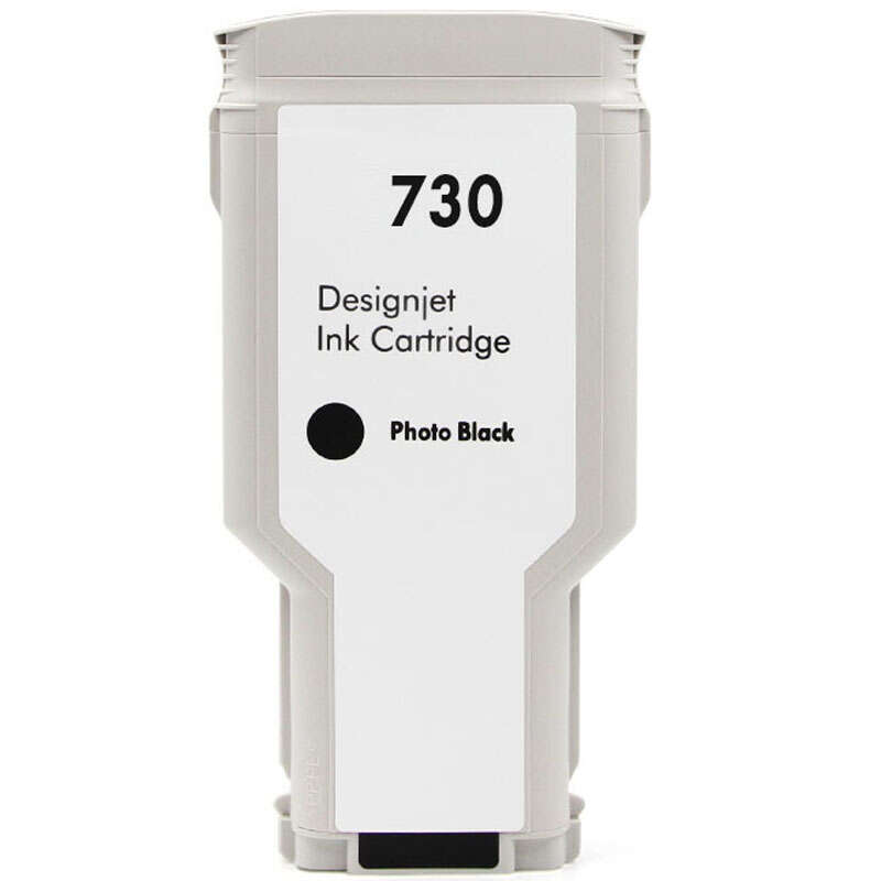 Generico HP 730 Negro Photo Cartucho de Tinta - Reemplaza P2V73A/P2V67A
