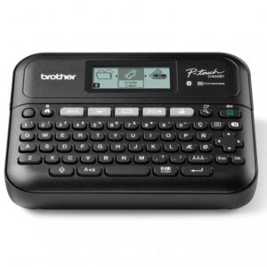 Brother P-Touch D460BT Rotuladora Electronica - Pantalla LCD - Ancho Max. de Cinta 18mm - Bluetooth, USB - Color Negro