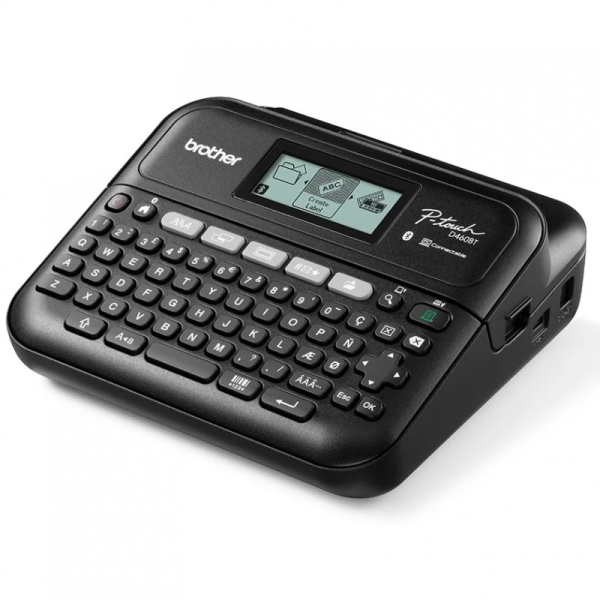 Brother P-Touch D460BT Rotuladora Electronica - Pantalla LCD - Ancho Max. de Cinta 18mm - Bluetooth, USB - Color Negro - Imagen 2