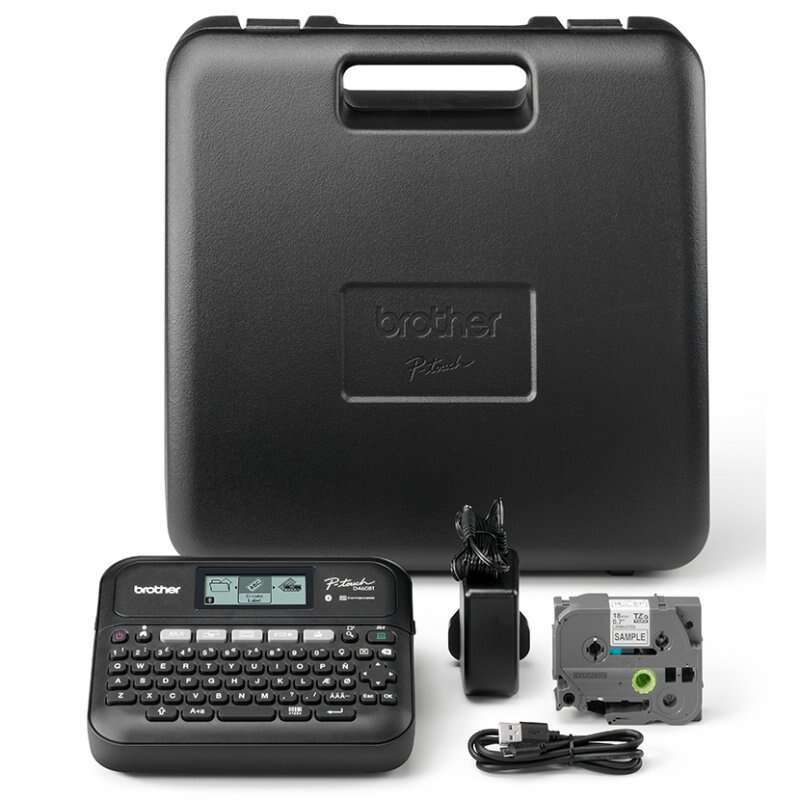 Brother P-Touch D460BT Rotuladora Electronica - Pantalla LCD - Ancho Max. de Cinta 18mm - Bluetooth, USB - Color Negro - Imagen 4