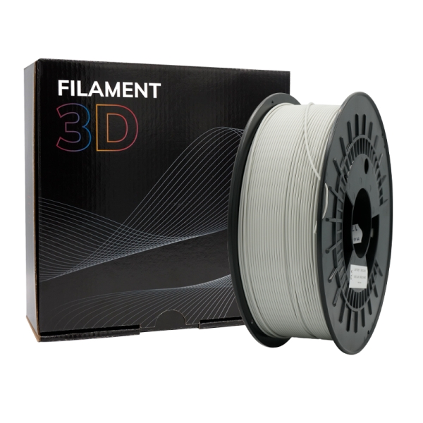 Filamento 3D PLA - Diametro 1.75mm - Bobina 2.5kg - Color Gris - Imagen 4