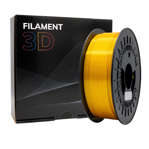 Filamento 3D PLA SILK - Diametro 1.75mm - Bobina 1kg - Color Oro - Imagen 4