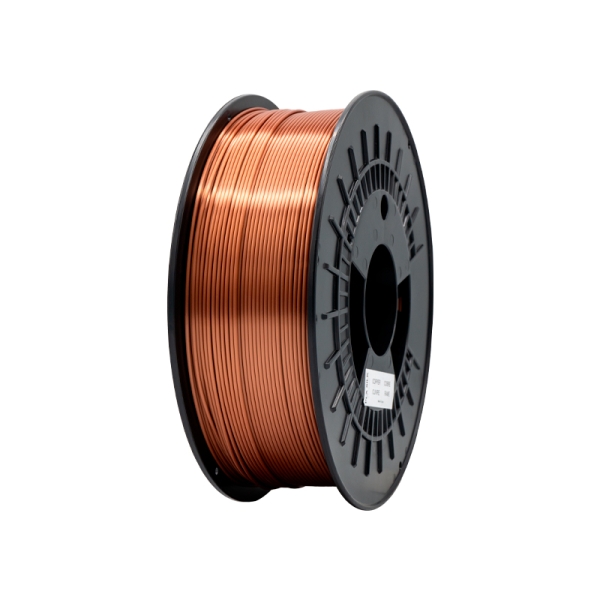 Filamento 3D PLA SILK - Diametro 1.75mm - Bobina 1kg - Color Cobre - Imagen 3
