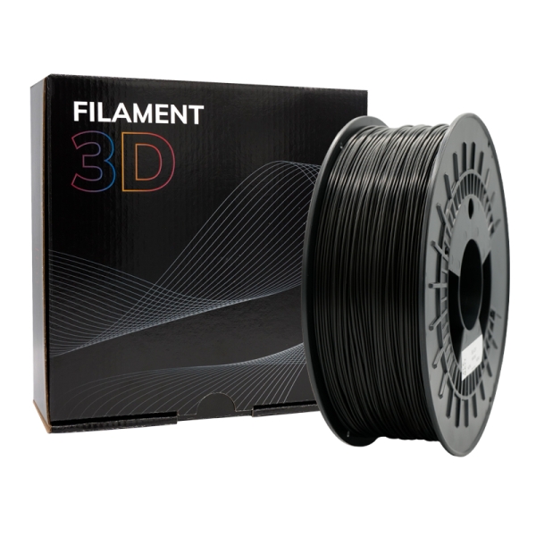Filamento 3D PLA MATE - Diametro 1.75mm - Bobina 1kg - Color Negro - Imagen 4