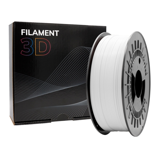 Filamento 3D PLA MATE - Diametro 1.75mm - Bobina 1kg - Color Blanco - Imagen 4