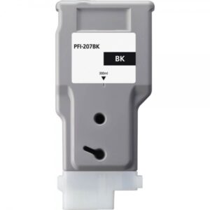 Canon PFI207 Negro Cartucho de Tinta Generico - Reemplaza 8789B001/PFI-207BK