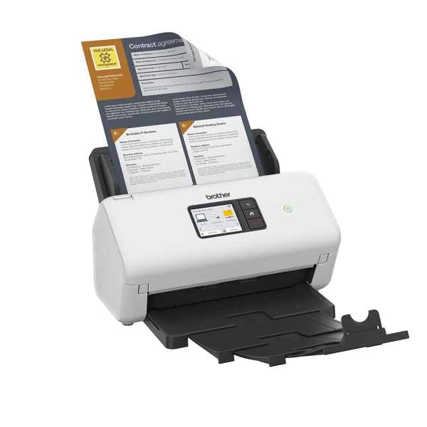 Brother ADS-4550W Escaner de sobremesa WiFi - Hasta 70ppm - Alimentador Automatico de 60 Hojas - Doble Cara - Imagen 2