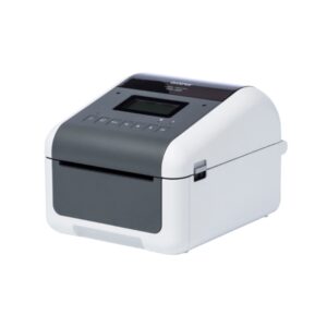 Brother TD-4455DNWB Impresora Termica de Etiquetas WiFi, Bluetooth, Ethernet, USB - Resolucion 203ppp - Velocidad 203mms - Color Blanco/Gris
